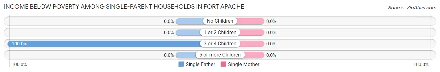 Income Below Poverty Among Single-Parent Households in Fort Apache
