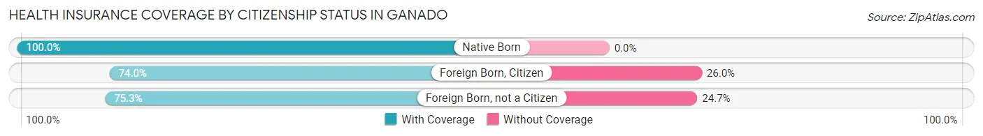 Health Insurance Coverage by Citizenship Status in Ganado