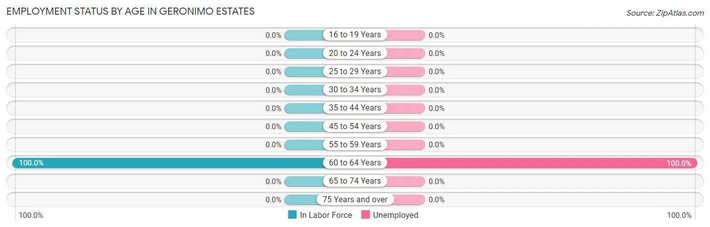 Employment Status by Age in Geronimo Estates