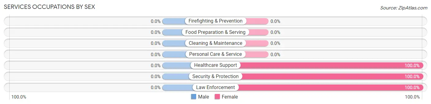 Services Occupations by Sex in Gisela