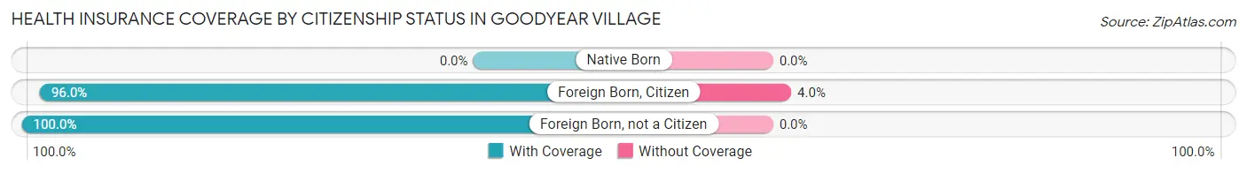 Health Insurance Coverage by Citizenship Status in Goodyear Village