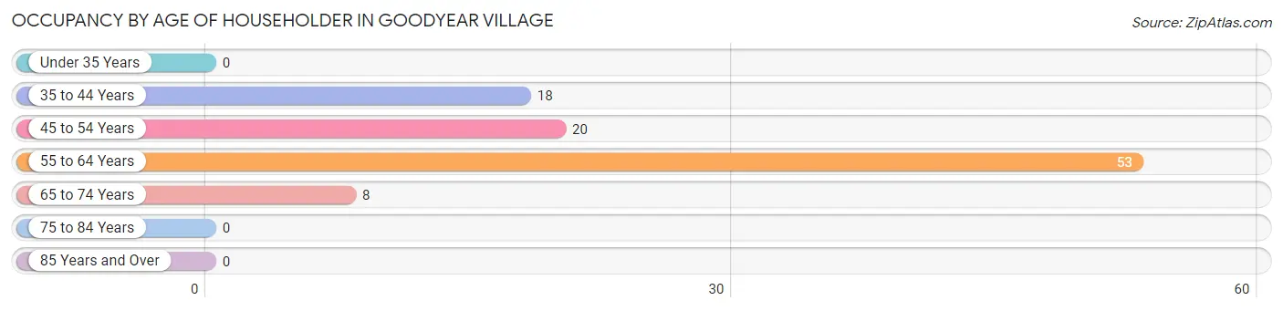 Occupancy by Age of Householder in Goodyear Village