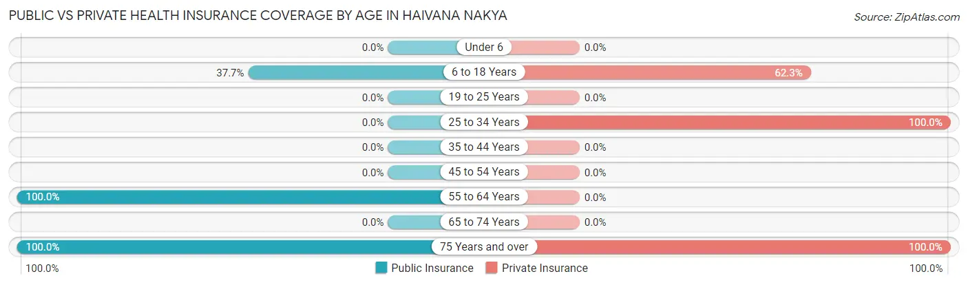Public vs Private Health Insurance Coverage by Age in Haivana Nakya