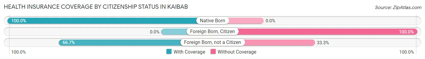 Health Insurance Coverage by Citizenship Status in Kaibab