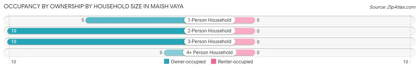 Occupancy by Ownership by Household Size in Maish Vaya