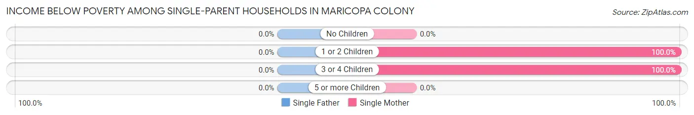 Income Below Poverty Among Single-Parent Households in Maricopa Colony