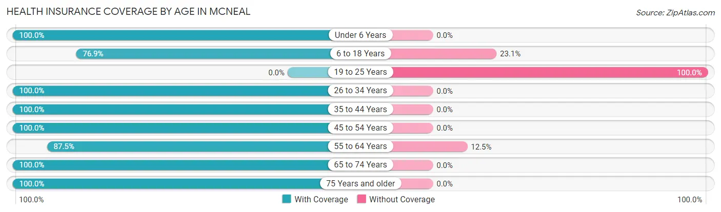 Health Insurance Coverage by Age in McNeal