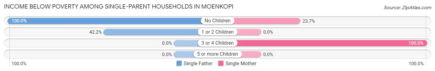 Income Below Poverty Among Single-Parent Households in Moenkopi