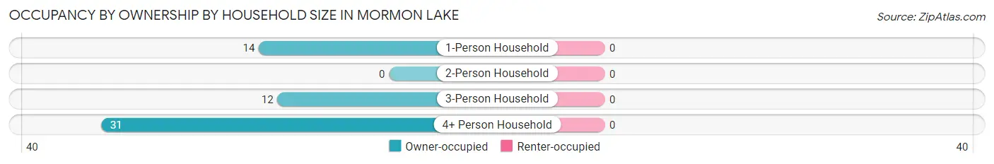 Occupancy by Ownership by Household Size in Mormon Lake
