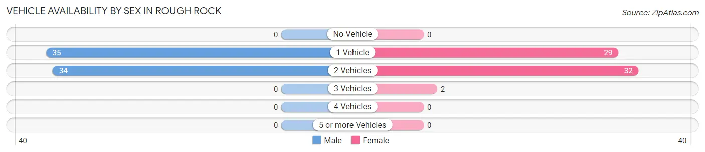 Vehicle Availability by Sex in Rough Rock