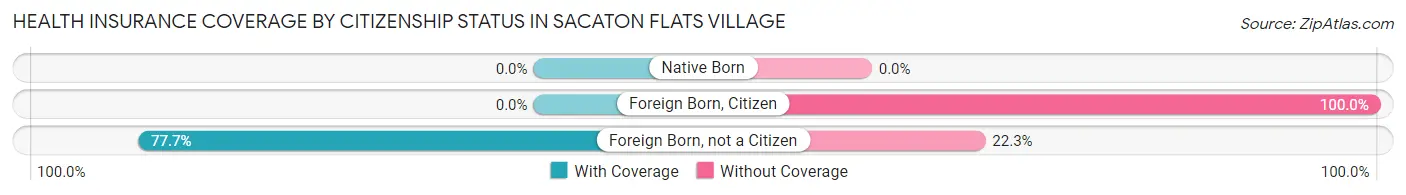 Health Insurance Coverage by Citizenship Status in Sacaton Flats Village