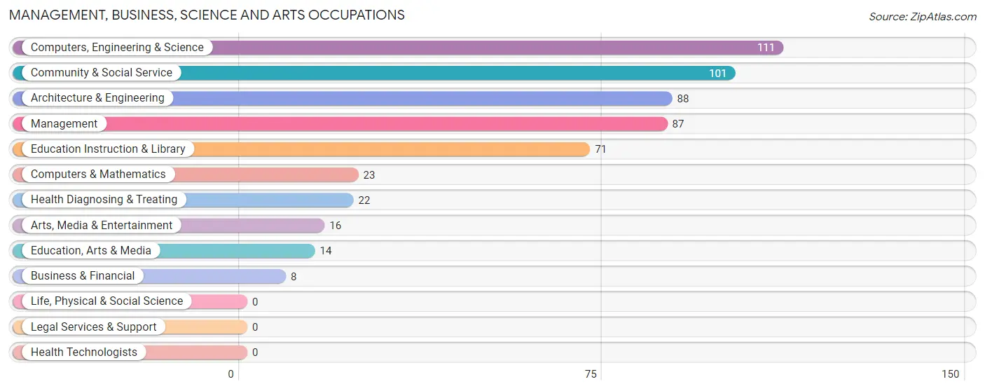 Management, Business, Science and Arts Occupations in San Manuel