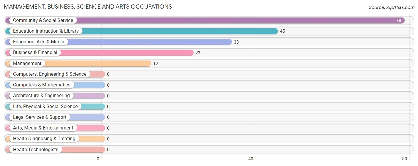 Management, Business, Science and Arts Occupations in Sells