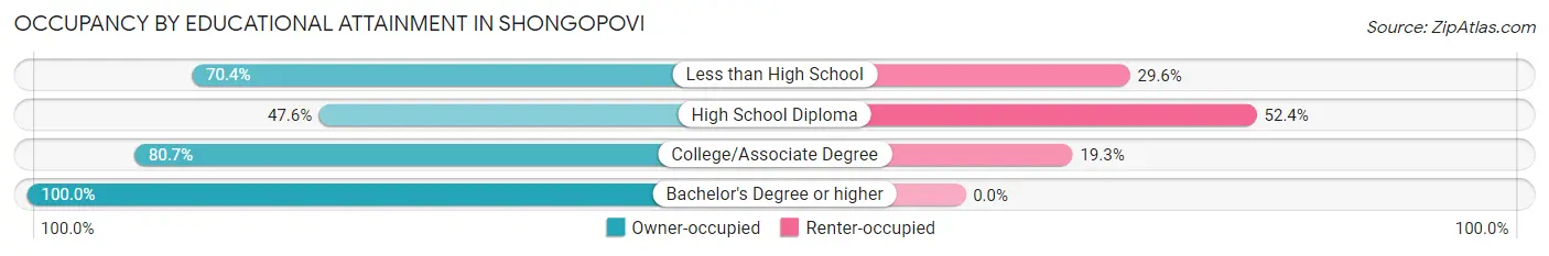 Occupancy by Educational Attainment in Shongopovi