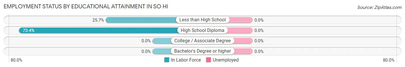 Employment Status by Educational Attainment in So Hi