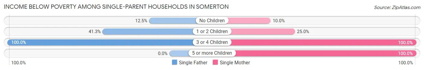 Income Below Poverty Among Single-Parent Households in Somerton