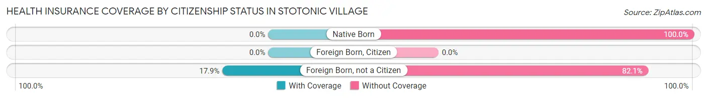 Health Insurance Coverage by Citizenship Status in Stotonic Village