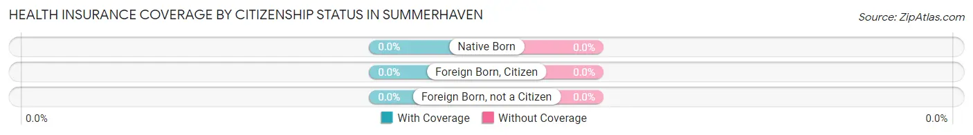 Health Insurance Coverage by Citizenship Status in Summerhaven