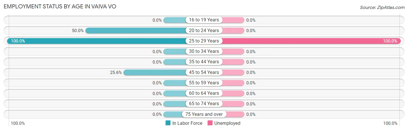 Employment Status by Age in Vaiva Vo