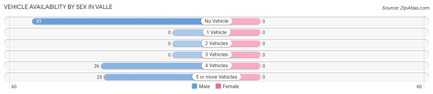Vehicle Availability by Sex in Valle