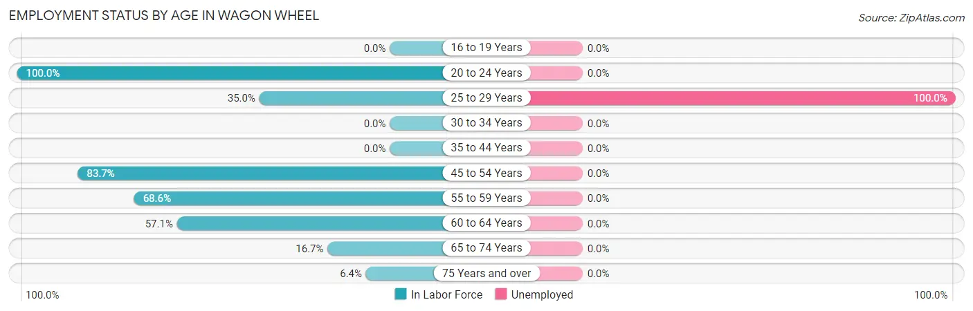 Employment Status by Age in Wagon Wheel