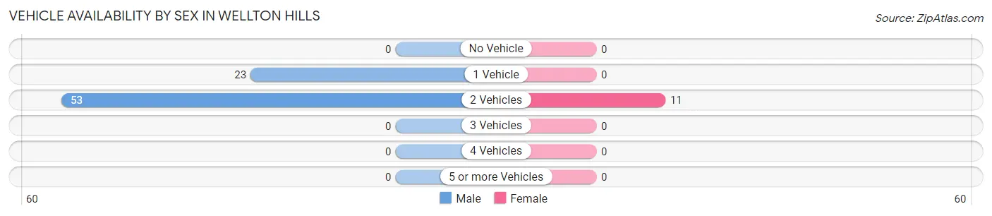 Vehicle Availability by Sex in Wellton Hills