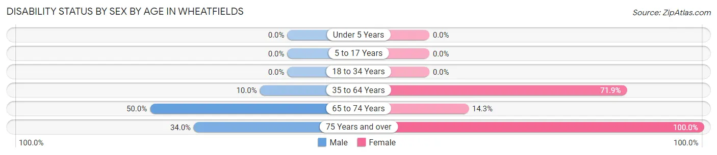 Disability Status by Sex by Age in Wheatfields
