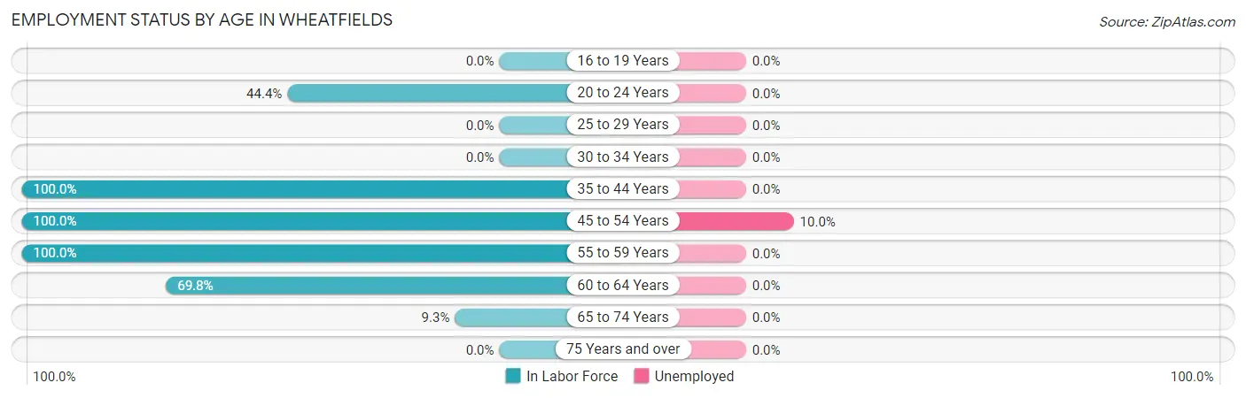 Employment Status by Age in Wheatfields