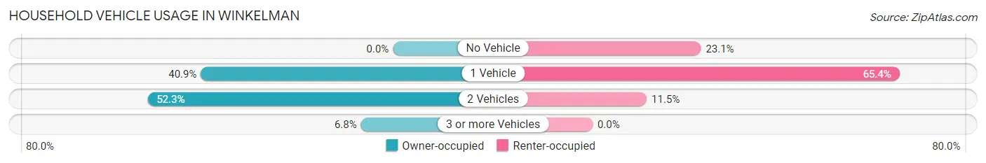 Household Vehicle Usage in Winkelman