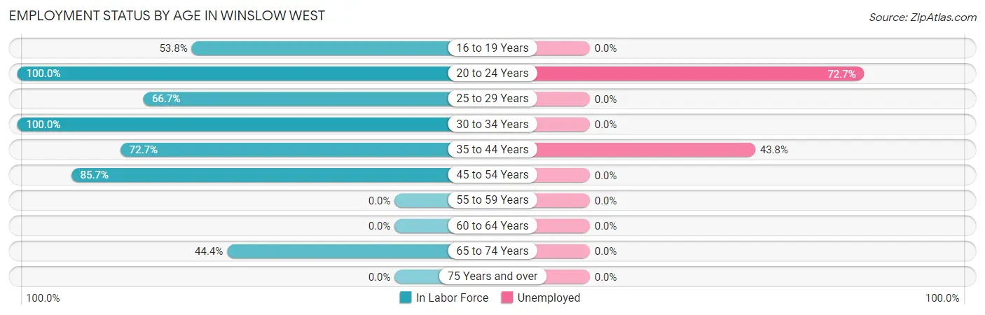 Employment Status by Age in Winslow West