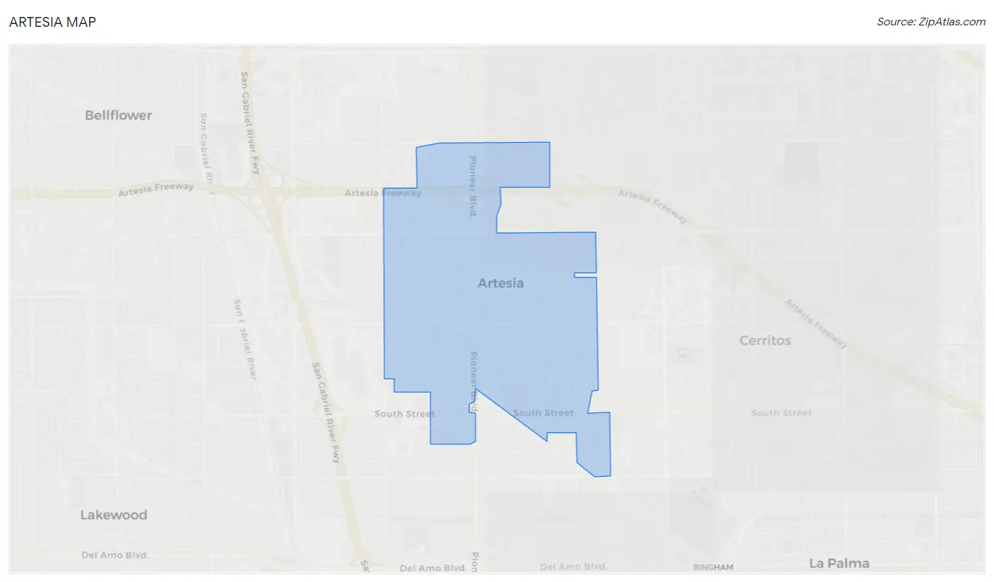 Artesia Map