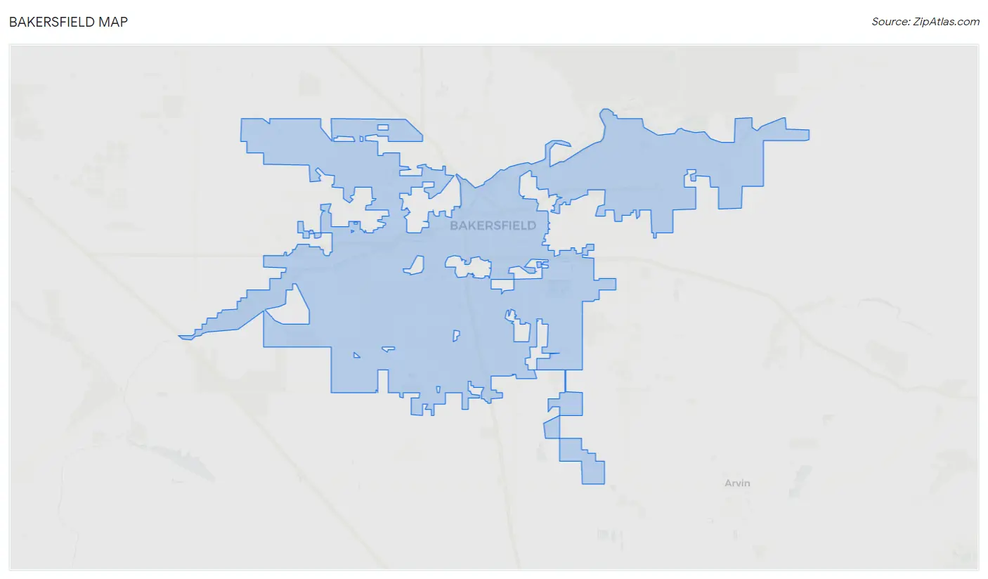 Bakersfield Map