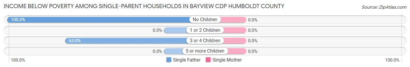 Income Below Poverty Among Single-Parent Households in Bayview CDP Humboldt County