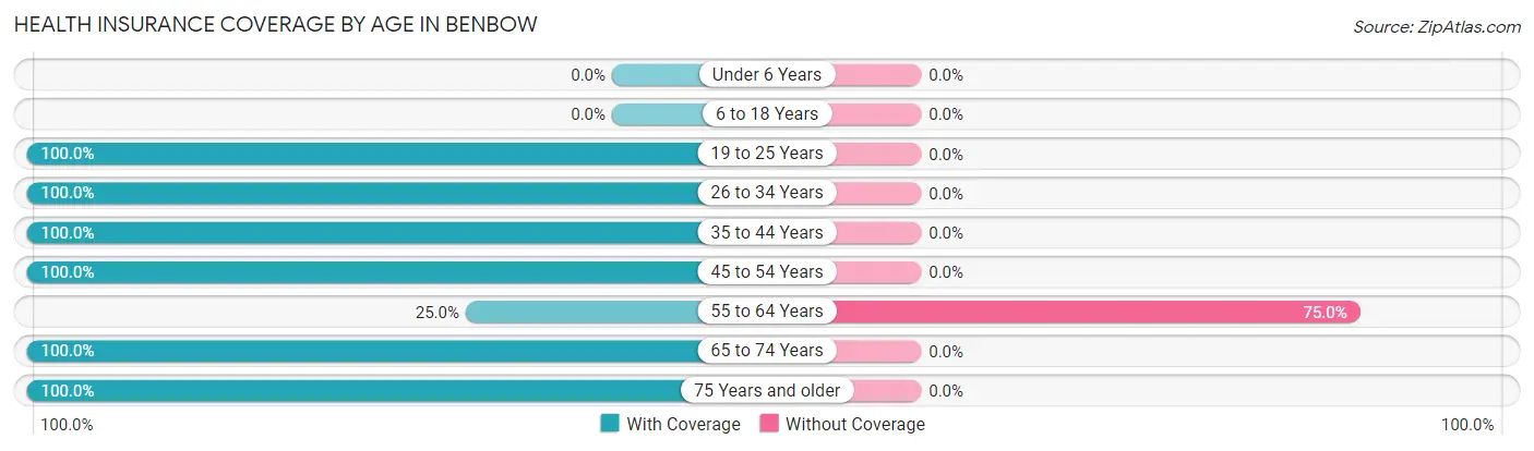 Health Insurance Coverage by Age in Benbow