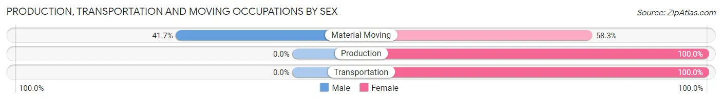 Production, Transportation and Moving Occupations by Sex in Big River