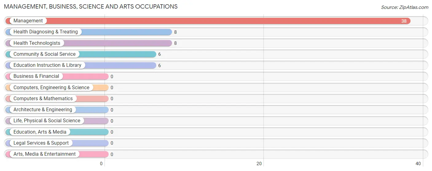 Management, Business, Science and Arts Occupations in Bloomfield