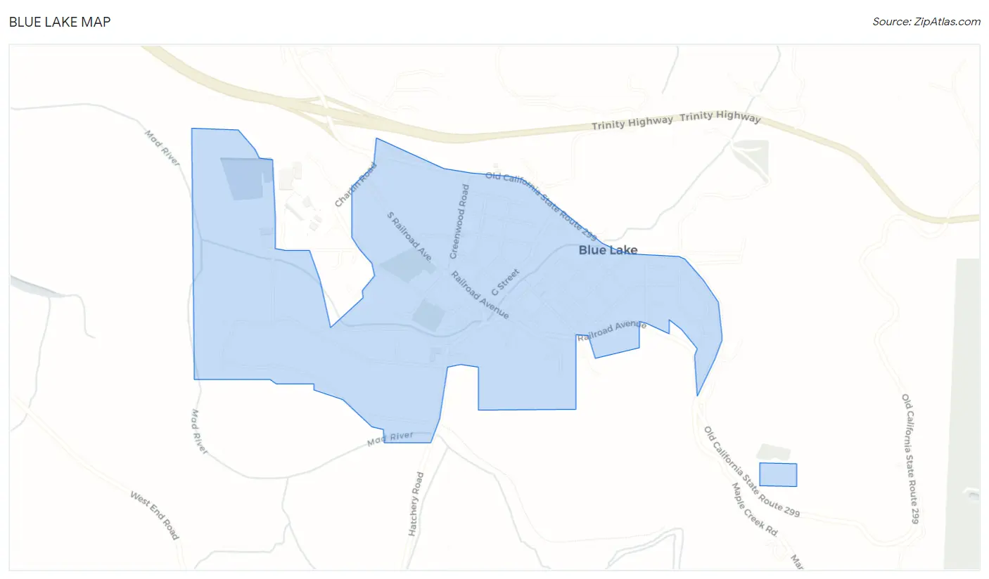 Blue Lake Map