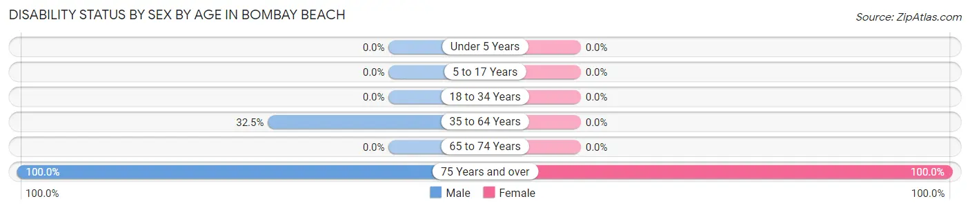 Disability Status by Sex by Age in Bombay Beach