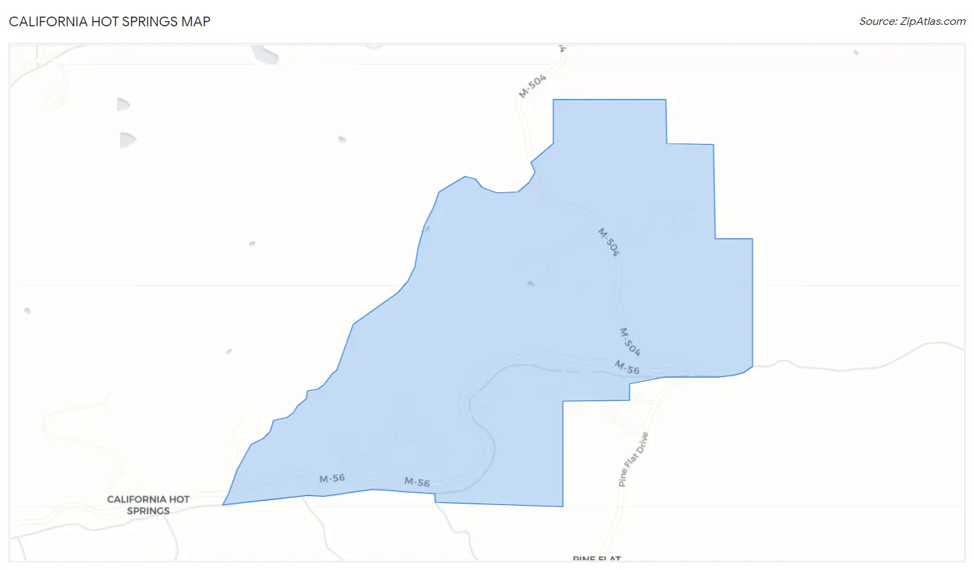 California Hot Springs Map