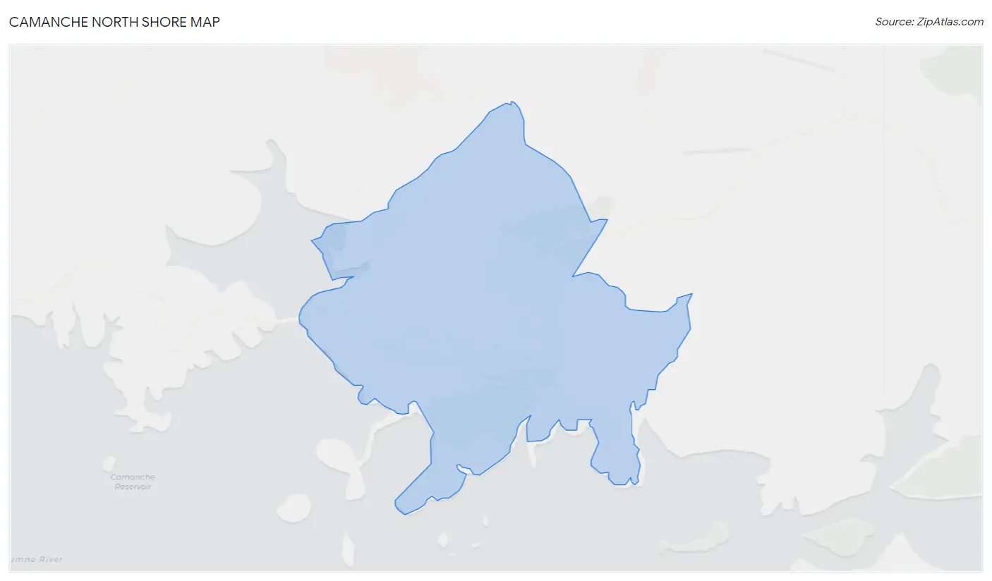 Camanche North Shore Map