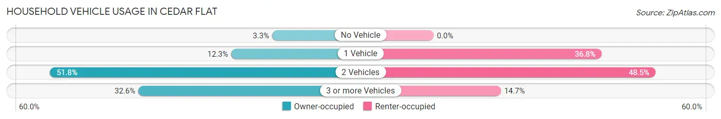 Household Vehicle Usage in Cedar Flat