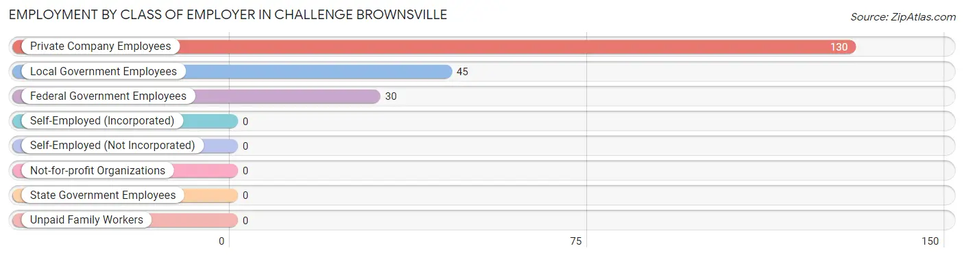 Employment by Class of Employer in Challenge Brownsville