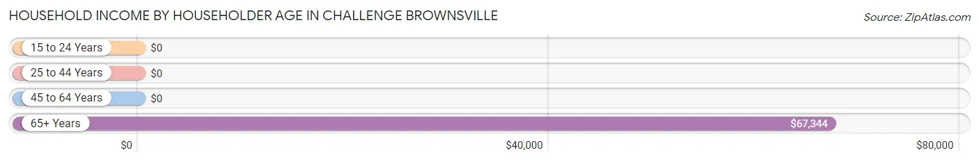 Household Income by Householder Age in Challenge Brownsville