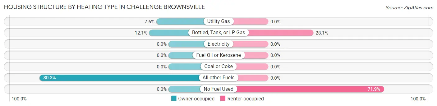Housing Structure by Heating Type in Challenge Brownsville