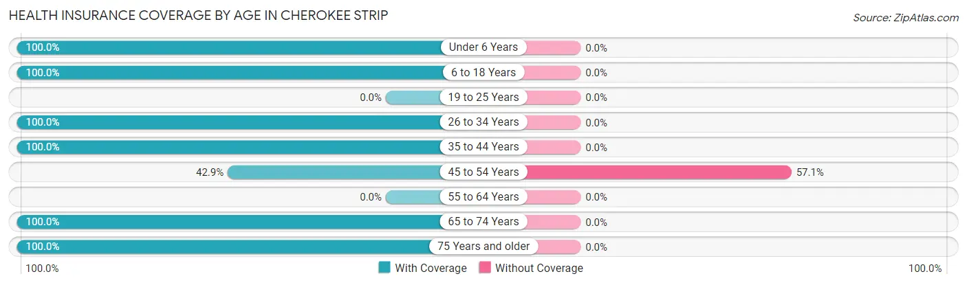Health Insurance Coverage by Age in Cherokee Strip