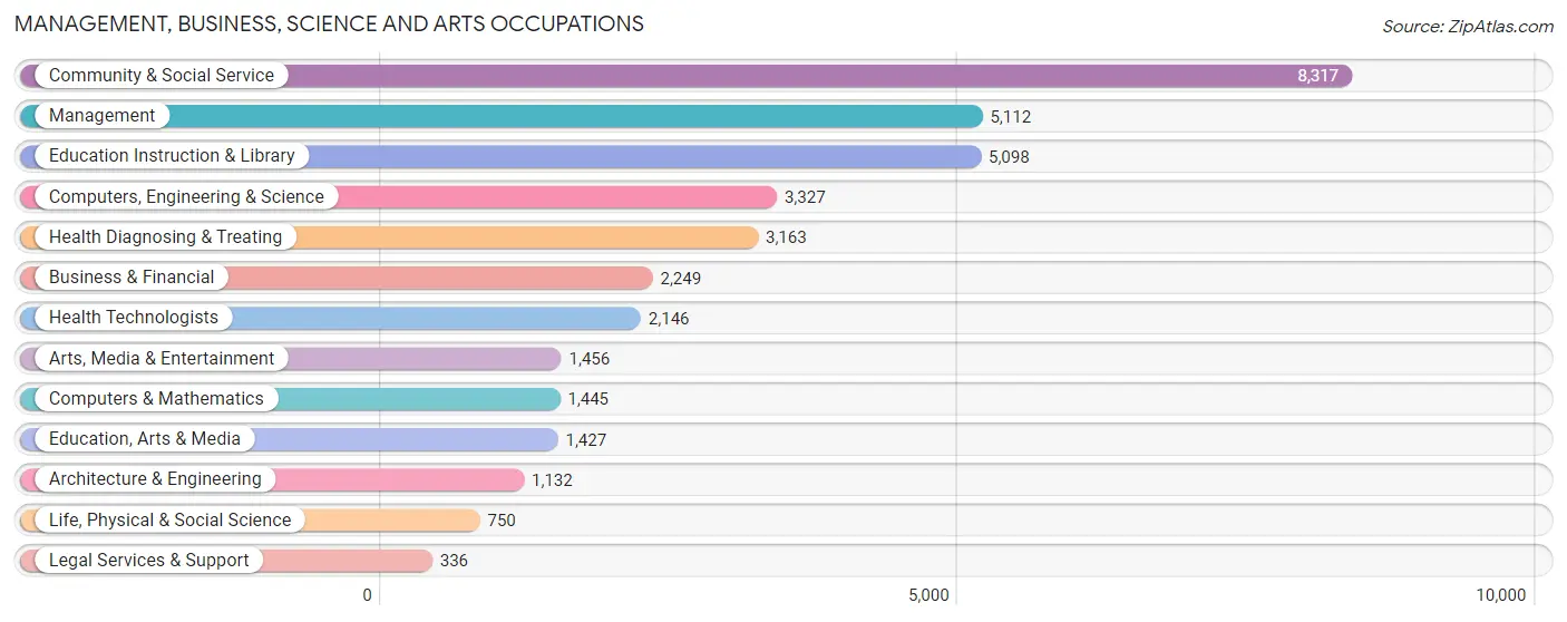 Management, Business, Science and Arts Occupations in Chico