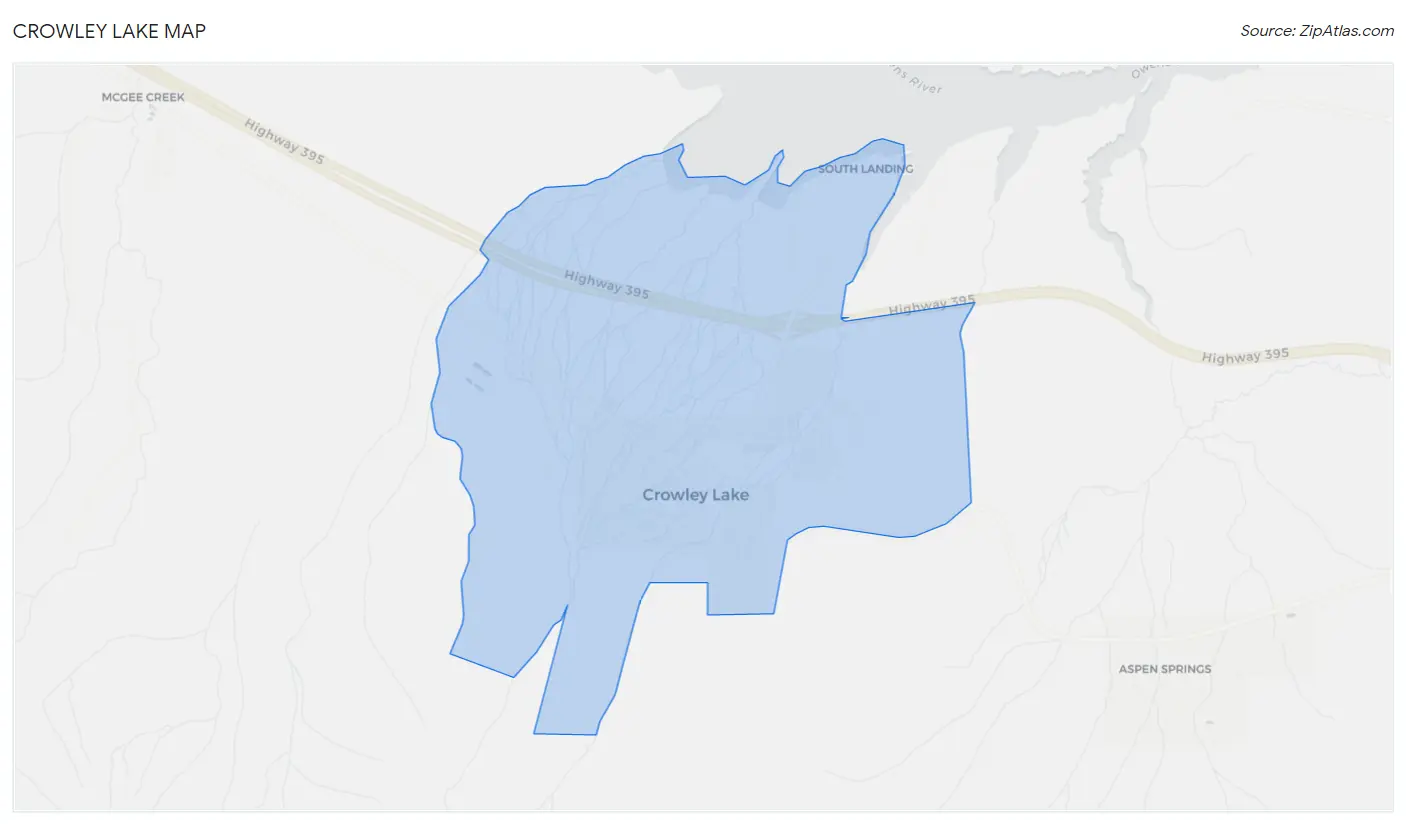 Crowley Lake Map
