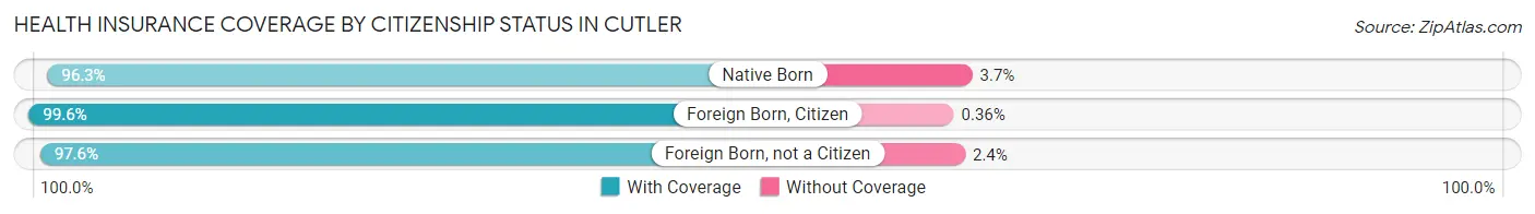 Health Insurance Coverage by Citizenship Status in Cutler