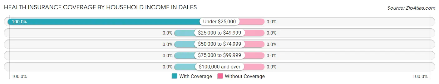 Health Insurance Coverage by Household Income in Dales
