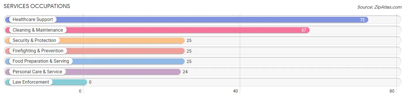 Services Occupations in Dunsmuir